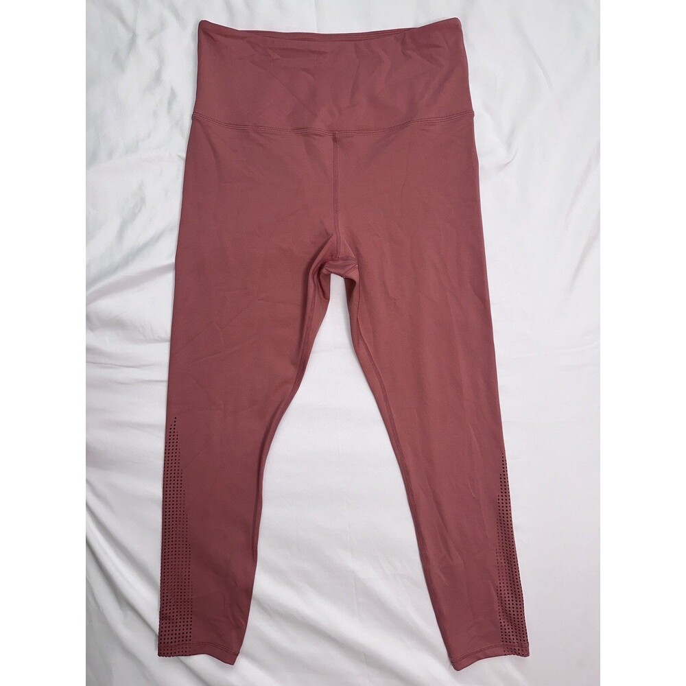 ZYIA Active Leggings Womens Size Medium Cropped High Waisted Pink Active Gym